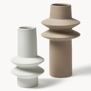 2 pièces Vases en grès Isen