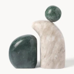 2 pièces Objets décoratifs en marbre Nati